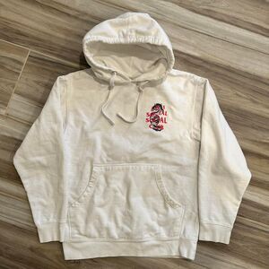 Anti-social-social-club Men's White and Cream Hoodie